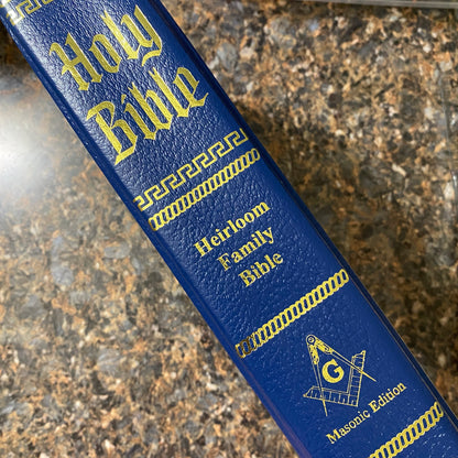 Holy Bible Heirloom Family Bible Masonic Edition