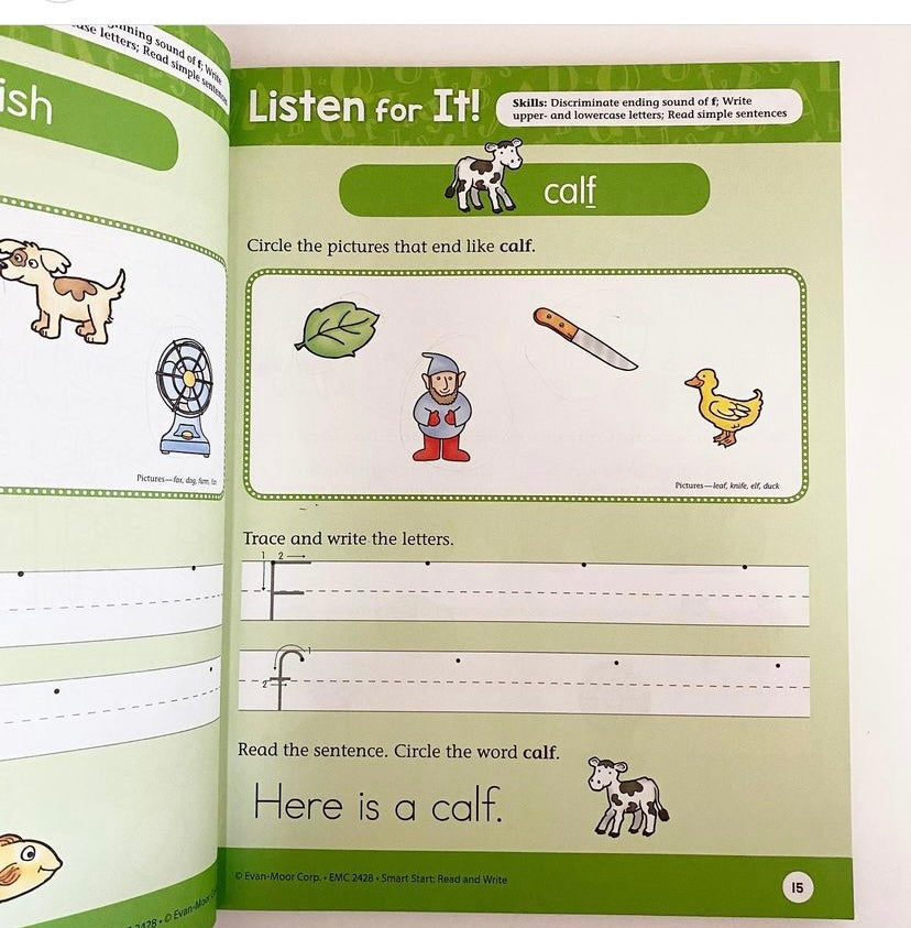 Kindergarten Read and Write Smart Start Workbook