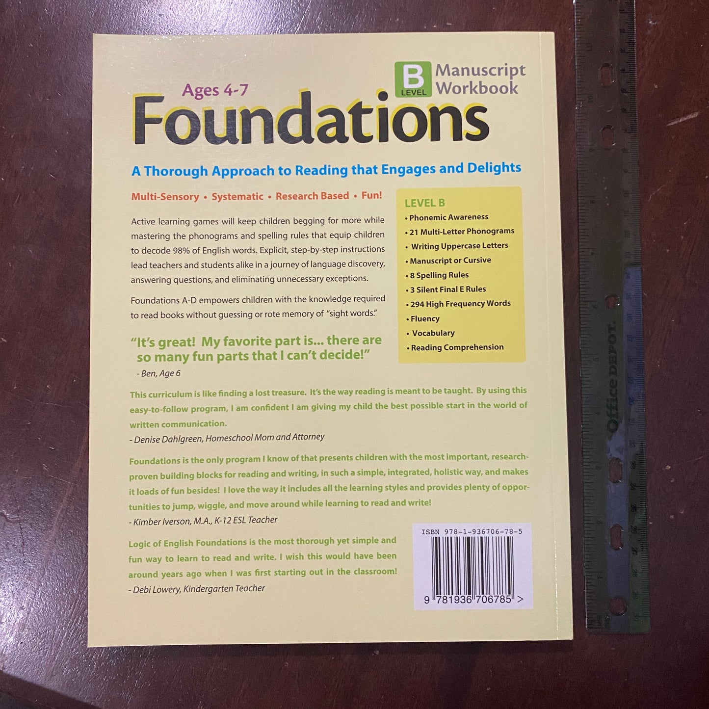 Logic of English Foundations Level B Manuscript Workbook