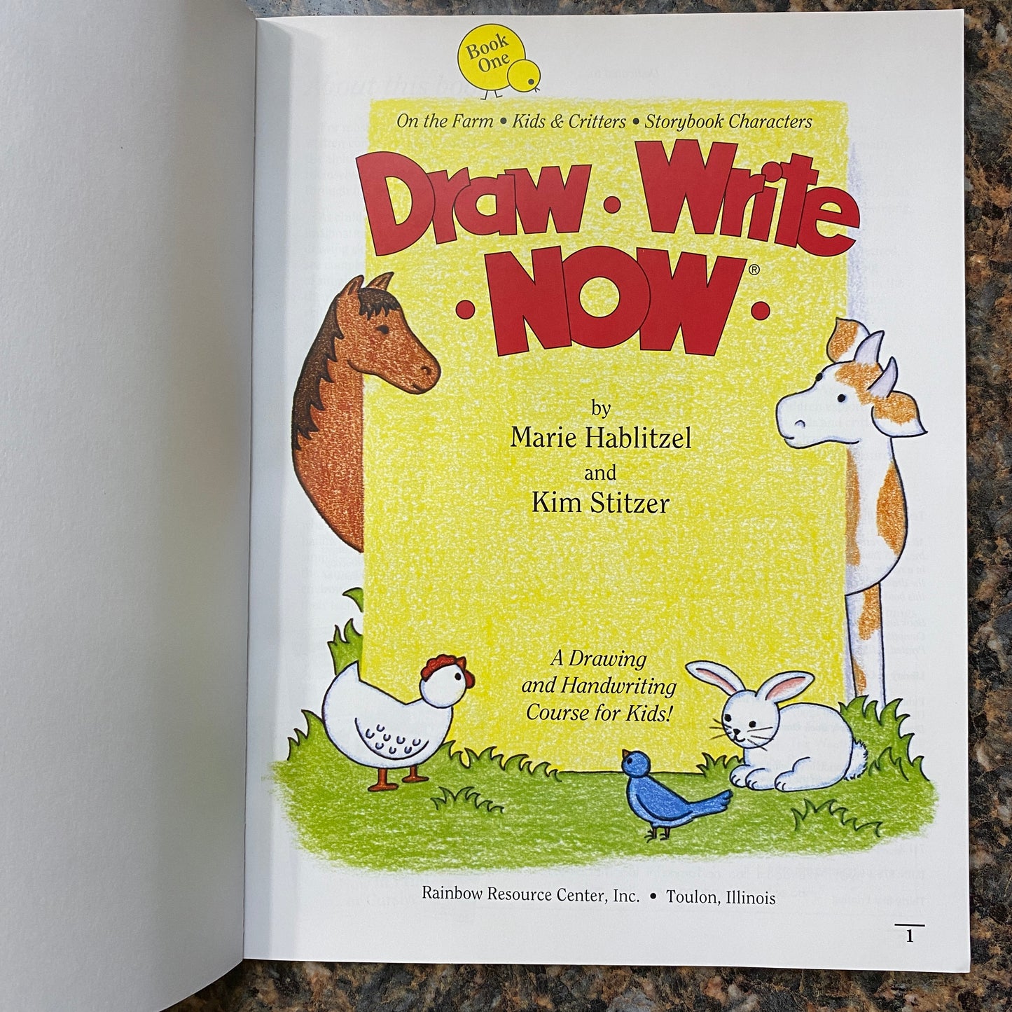 Draw Write Now Book 1: On The Farm, Kids & Critters, Storybook Characters