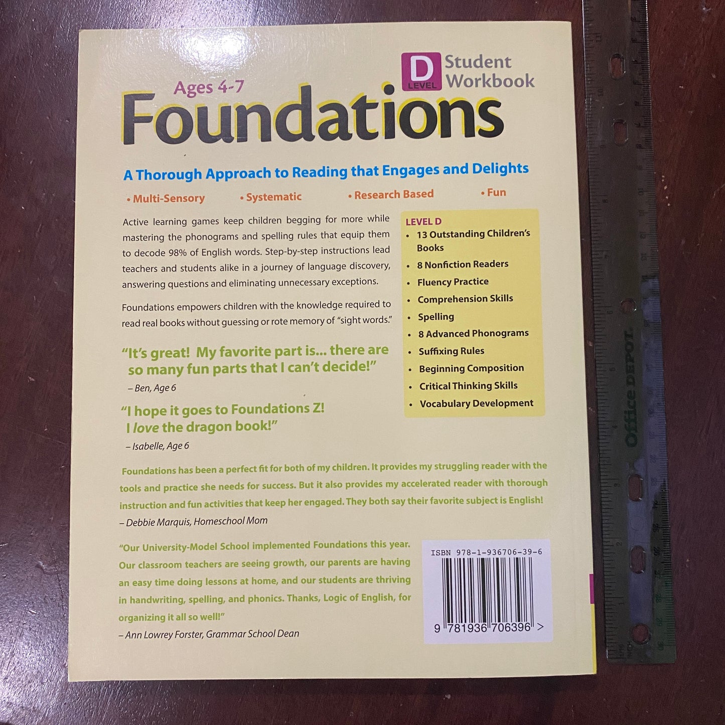 Logic of English Foundations Level D Student Workbook