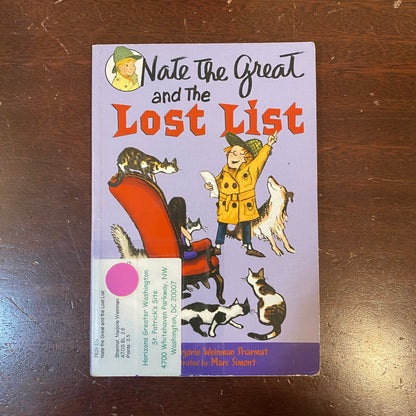 Nate the Great and the Lost List