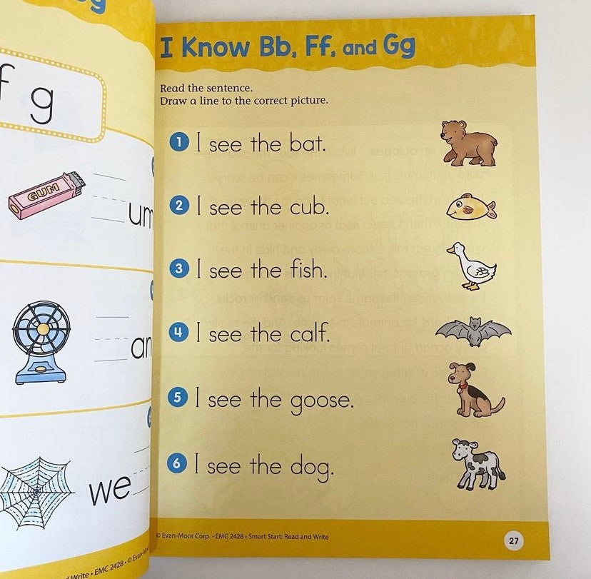 Kindergarten Read and Write Smart Start Workbook