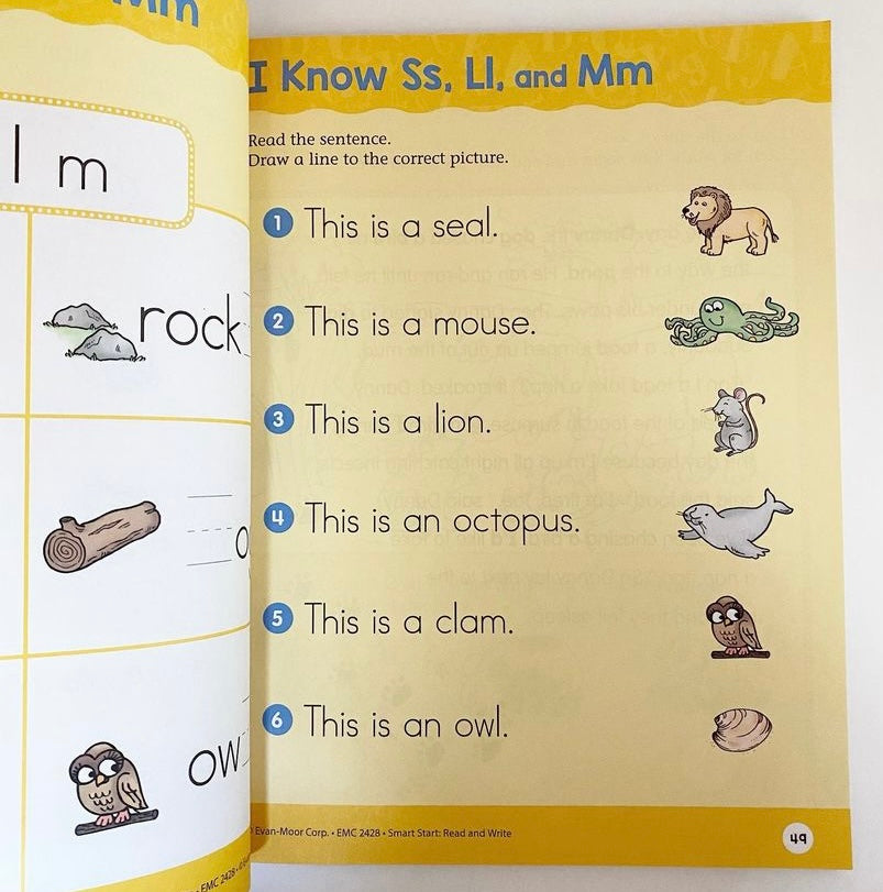 Kindergarten Read and Write Smart Start Workbook