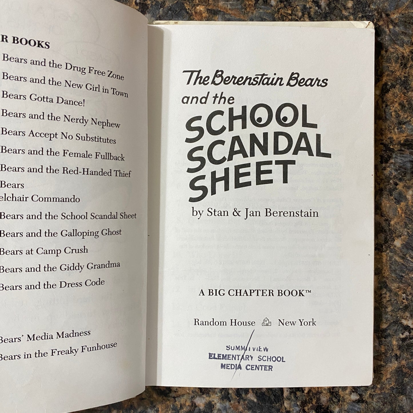 The Berenstain Bears and the School Scandal Sheet