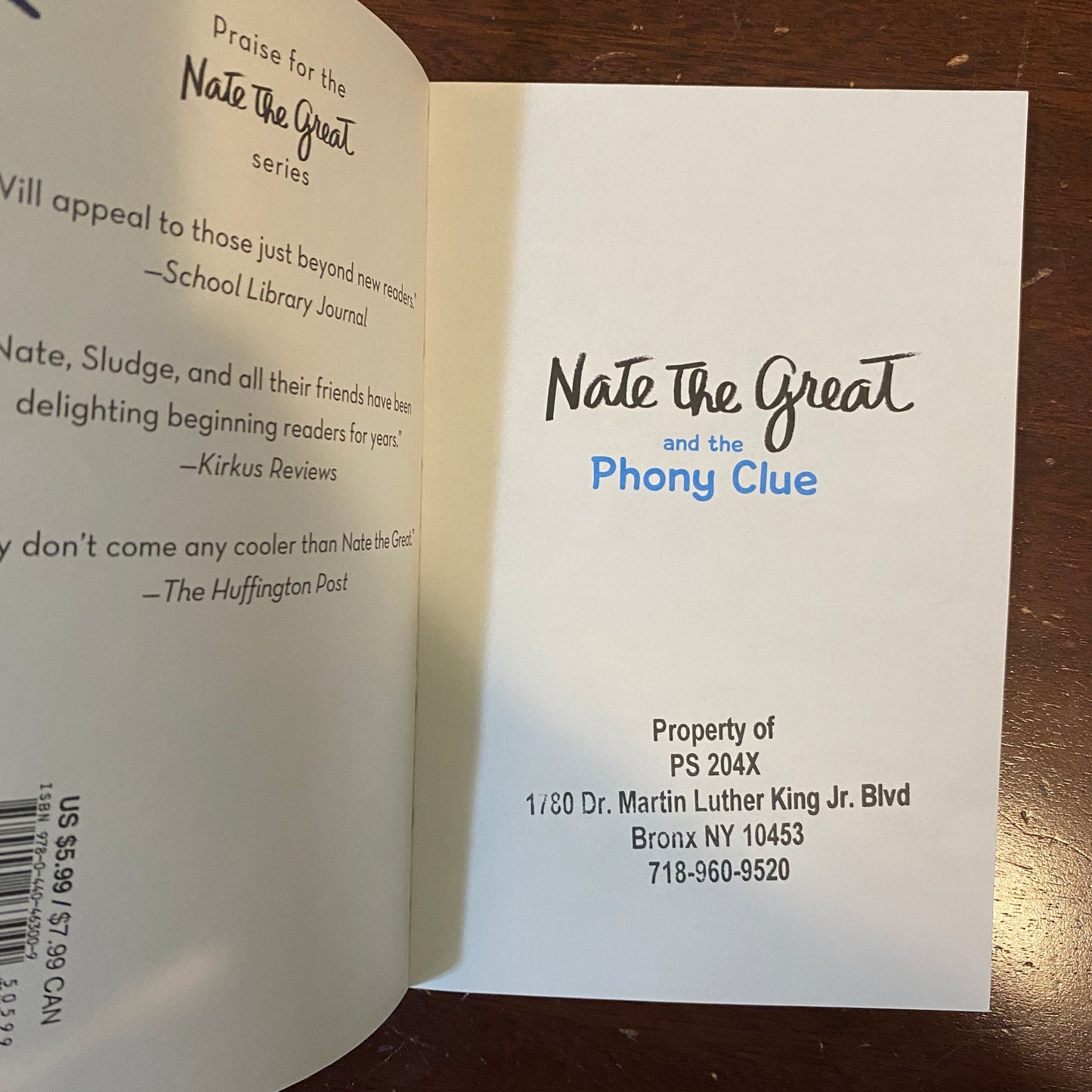 Nate the Great and the Phony Clue