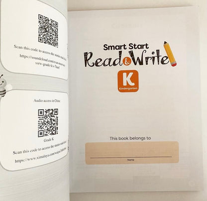 Kindergarten Read and Write Smart Start Workbook